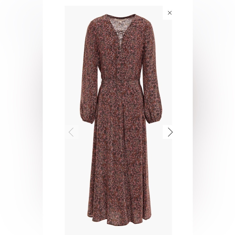 VANESSA BRUNO
Gathered printed silk crepe de chine midi dress